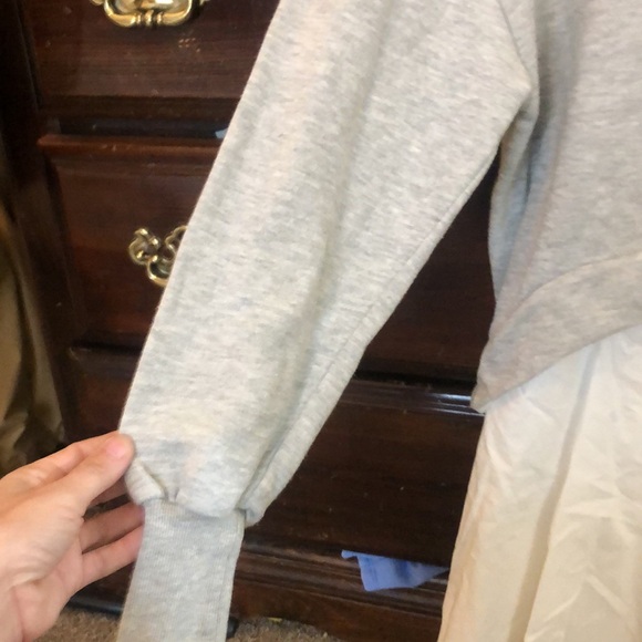 ZARA SWEATSHIRT COMBINATION DRESS - Picture 5 of 5